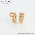 96889 xuping 18kgold color plateado aro niños pendientes joyería